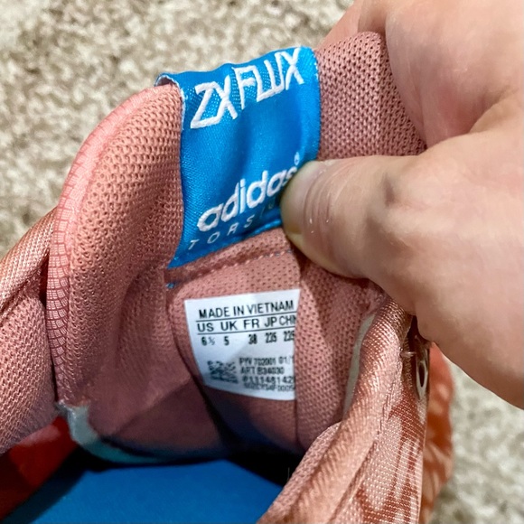 Adidas originals torsion zx flux pink peach running shoes sneakers - Picture 7 of 7